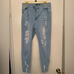 FashionNova stretch jeans, Size 13. Worn once.
